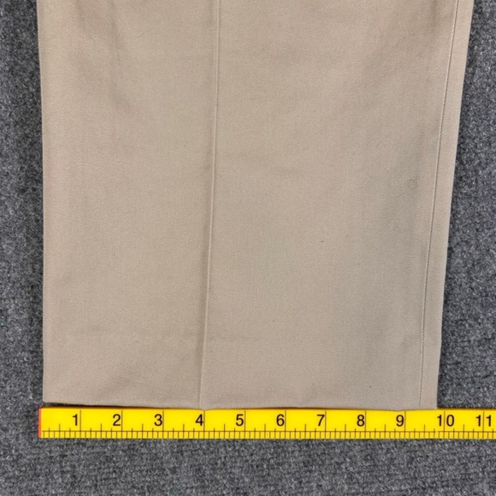 New LL Bean Chinos Mens 40 Tan 100% Cotton Wrinkle Free Classic Fit‎ Dress Pants - Picture 6 of 8